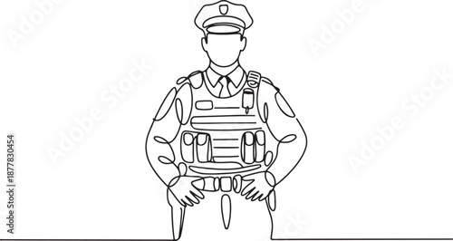Law Enforcement Agent Illustration