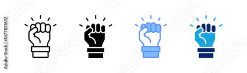 motivation icon set multiple style collection