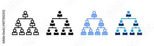 structure icon set multiple style collection