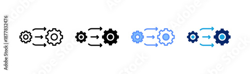 transition icon set multiple style collection