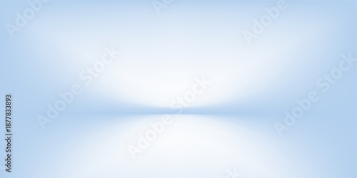Blue studio room. Limbo light background. Abstract 3d backdrop for product presentation. Minimal wall scene.