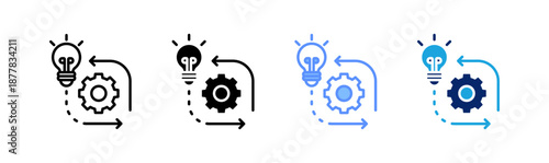 implement icon set multiple style collection