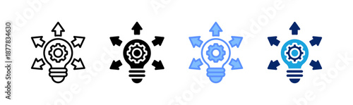 opportunity icon set multiple style collection