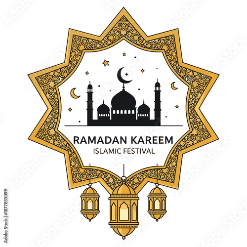 Ramadan kareem islamic festival Vector