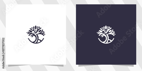 Abstract Tree Logo Design Vector