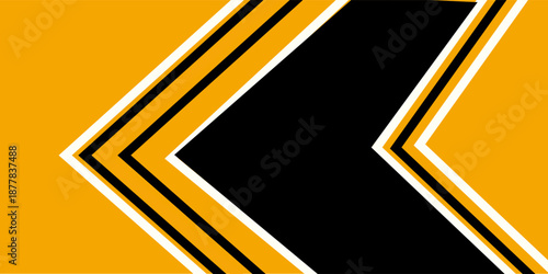 Black yellow white color art