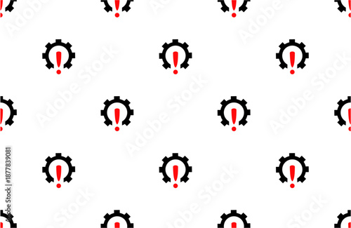 seamless pattern with bug fixing icon