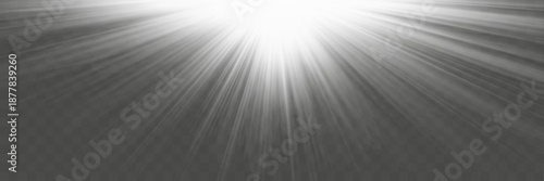 Vector transparent sunlight and lens flare special effect. Vector blur in the light of radiance