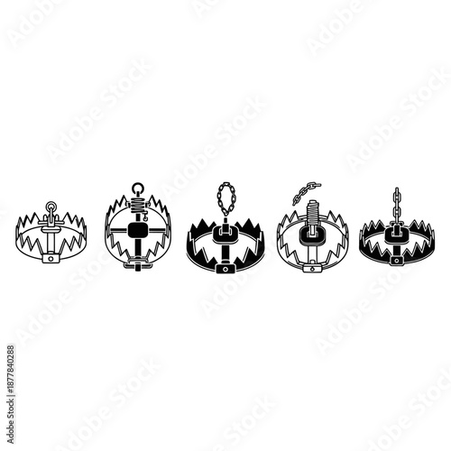 Collection of Five Different Crown Designs.