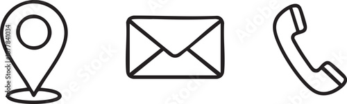 Customer Contact Information and Service Support Icons