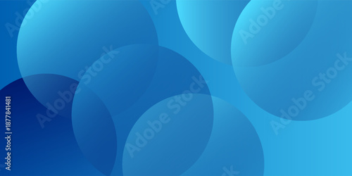 Abstract Blue fluid gradient Geometric banner design background.