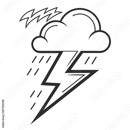 Stormy weather illustration