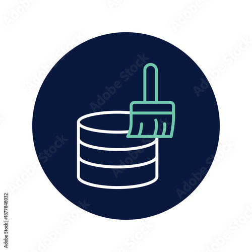 Data Cleansing vector, pixel perfect, illustrator file 
