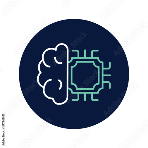 Machine Learning vector, pixel perfect, illustrator file 
