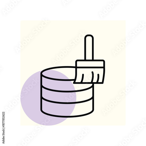 Data Cleansing vector, pixel perfect, illustrator file 
