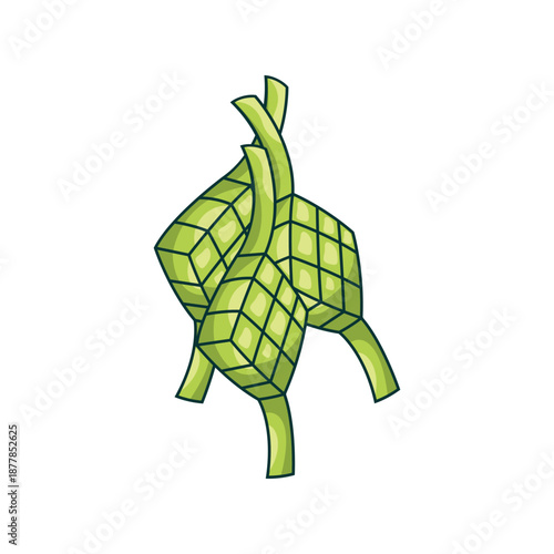 Traditional Ketupat Rice Cakes for Festive Celebrations