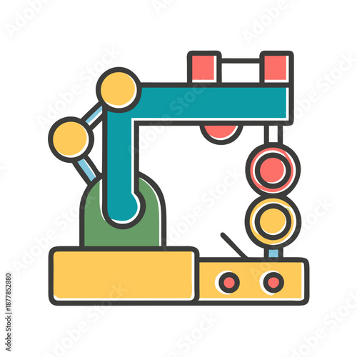 Industrial robot illustration