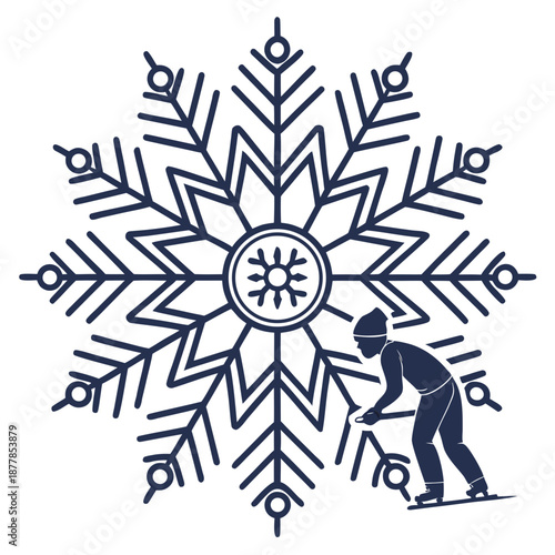 Winter sports illustration