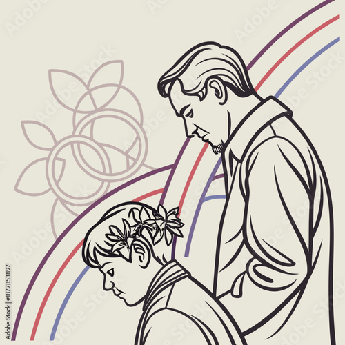 Father and daughter bonding