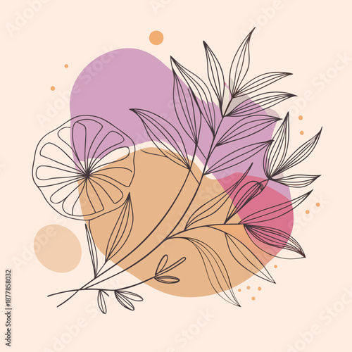 Abstract floral illustration