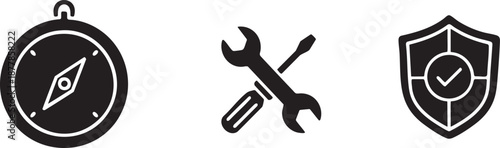 Time and Tools Stopwatch with Configuration Icons