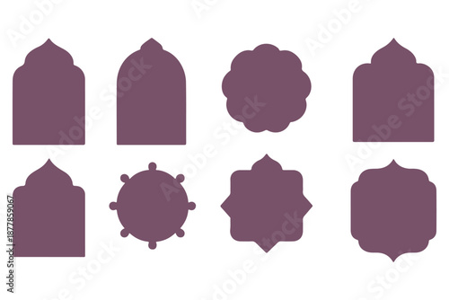 Vector set of decorative frames for Muslim and Hindu celebrations. Perfect for Eid, Ramadan, Diwali, and festive invitations.