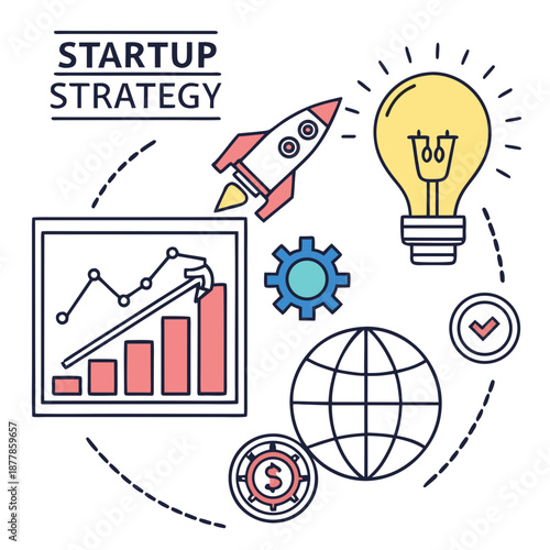 Startup strategy infographic