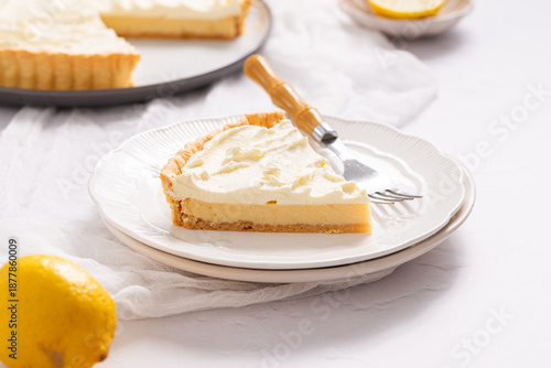 lemon icebox pie lemon dessert pie slice