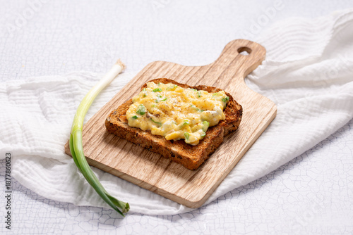 scrambled eggs goat cheese breakfast eggs