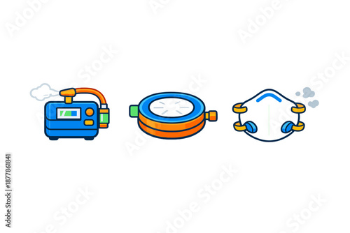 Personal air purification system with mask and filter