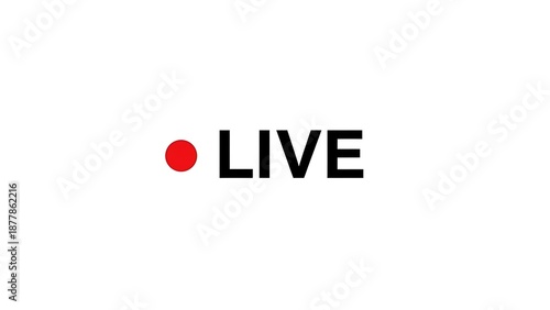 Wallpaper Mural Red dot live text on white background text white background black text symbol Torontodigital.ca