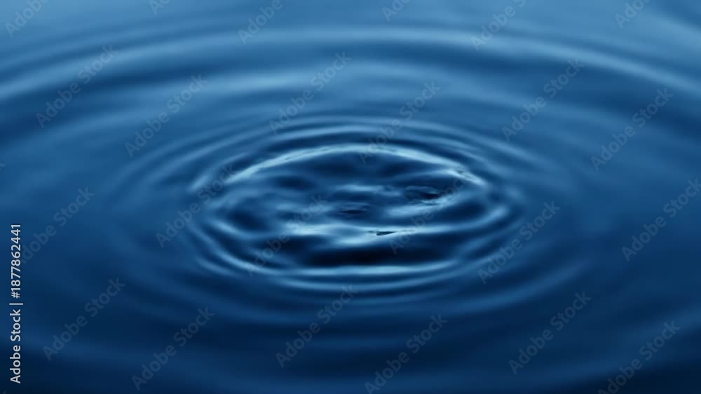 custom made wallpaper toronto digitalHigh-speed macro shot of a water droplet hitting a dark blue liquid surface, creating a perfect rebound splash and crown shape. Abstract physics and fluid dynamics concept.