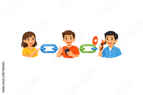 People interacting with digital devices and devices