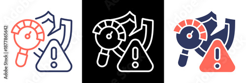 Risk Assessment triplestyle icon