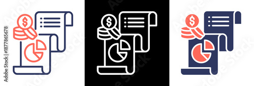 Expense Report triplestyle icon