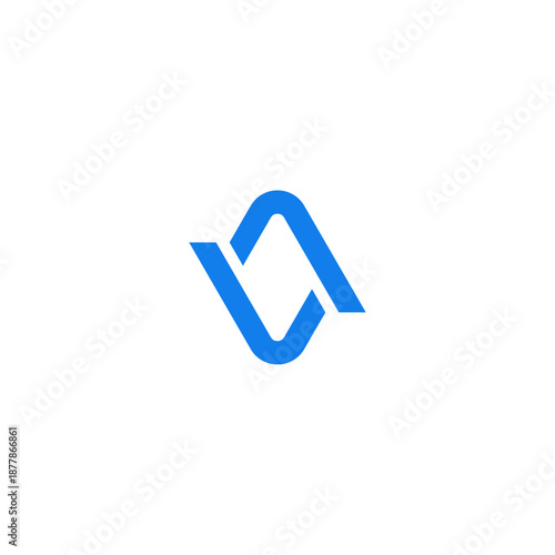 Modern minimalist logo design combining letters L and A in a clean blue geometric style. Perfect for technology, consulting, real estate, and professional corporate branding identity.