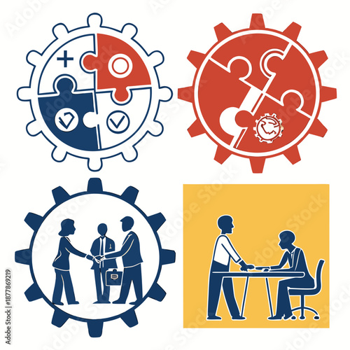 Teamwork and collaboration concept