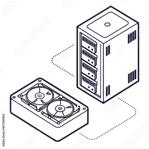 Server and storage unit