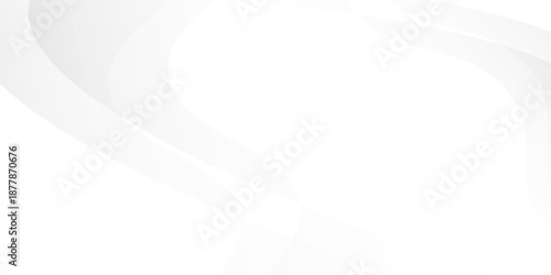Modern Abstract white and gray color background with geometric round shape and modern stripes. futuristic wave old