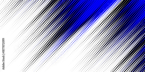 Vector black and white halftone gradient banner, texture template made of lines, modern art good