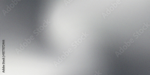 Grainy gradient background, grey black white monochrome abstract noise texture banner backdrop.vector eps10