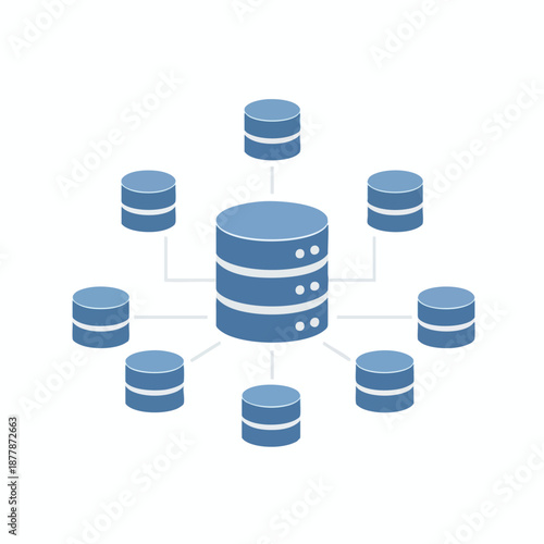 Database Server Network Illustration
