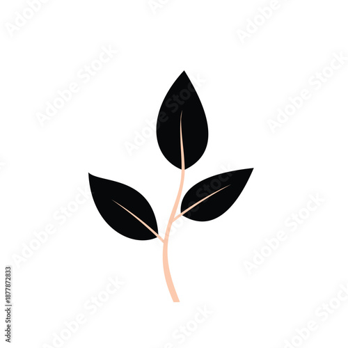 Eco Agriculture Symbol Icon — Green Leaf and Sustainable Farming Nature Concept Vector Illustration