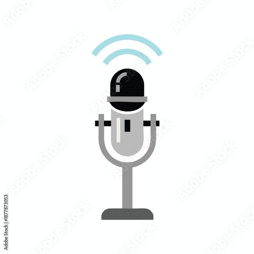 Microphone Broadcasting Signal