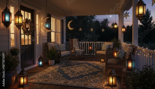 festive decorations in the holy month of Ramadan

