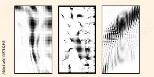 Grunge old worn vintage paper texture. halftones background for poster, album, cover design