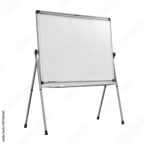 Wallpaper Mural Standing whiteboard with metal frame isolated on transparent background Torontodigital.ca
