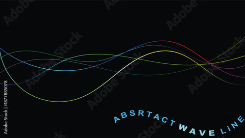 Technology abstract lines on white background. Undulate Grey Wave Swirl, frequency sound wave, twisted curve lines with blend effect