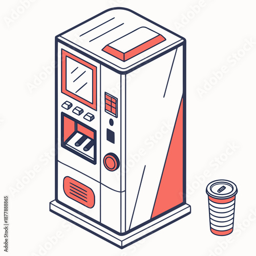 Illustrated vending machine