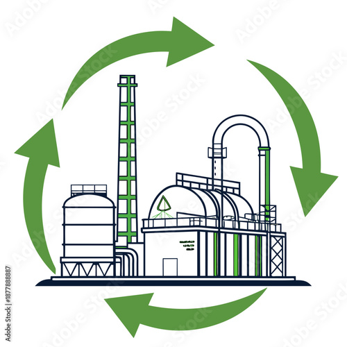 Sustainability breakthrough in the chemical industry featuring eco-friendly innovations and green energy solutions for a cleaner future.